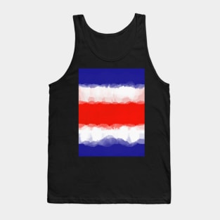 Red, White & Blue Tie Dye Tank Top